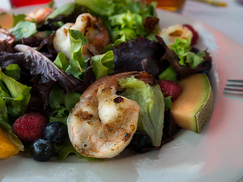 image of a salad at RC Otter's Eats restaurant | Captiva Island Restaurant