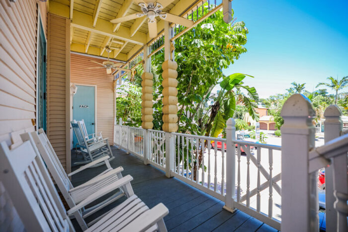 Celebration House Second Floor Balcony Front View | Captiva Island Inn Rental